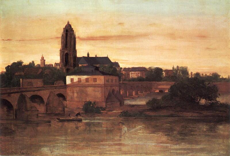 Gustave Courbet View of Frankfurt am Main China oil painting art